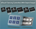 마이크로칩, mTouch® 센싱 컨트롤러, 가격에 민감한 저전력 애플리케이션에서의 손쉬운 정전용량 터치 기술 구현